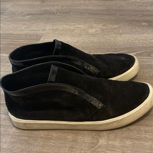 Vince leather and suede low sneaker